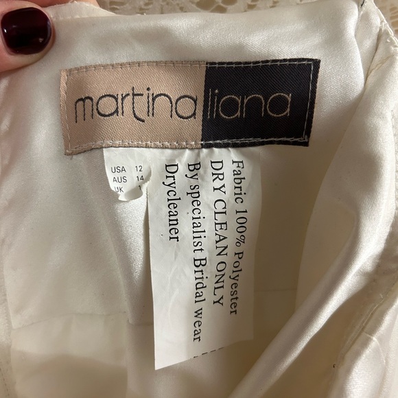 Wedding Dress (2 Piece) + Hair Fastener - Picture 5 of 10